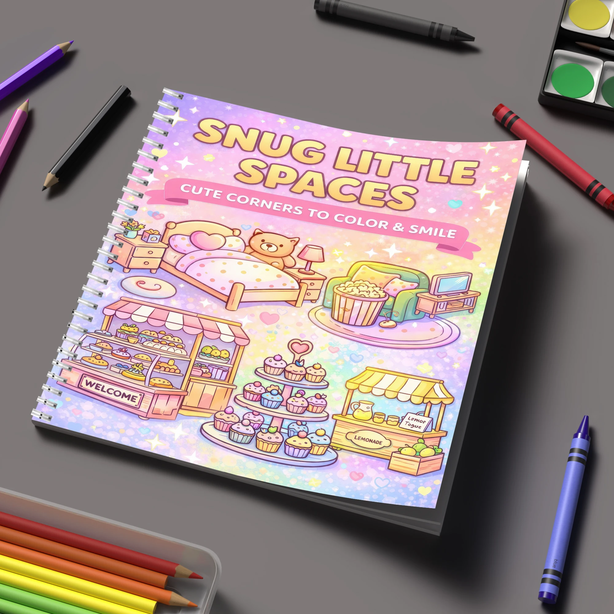Chalk Bag - كتاب تلوين للبالغين بتصميم المساحات الصغيرة،