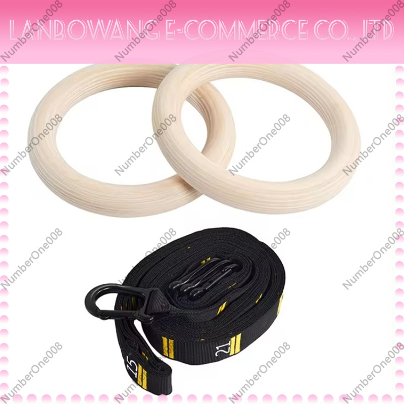 Gymnastic Ring - حلقات جمباز من خشب البتولا الصلب،