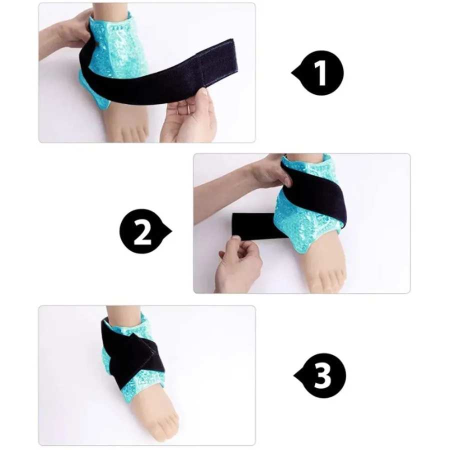 Wrist Wraps - كمادات جل PVC مزدوجة الجوانب، قابلة