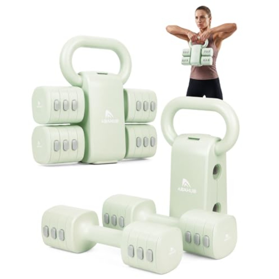Kettlebell - مجموعة دمبلز للتمارين المنزلية: أوزان قابلة