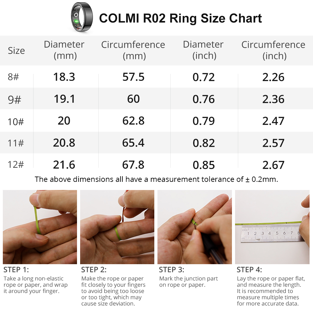 [2024] COLMI R02 حلقة ذكية من  - مراجعة Gymnastic Ring وسعره