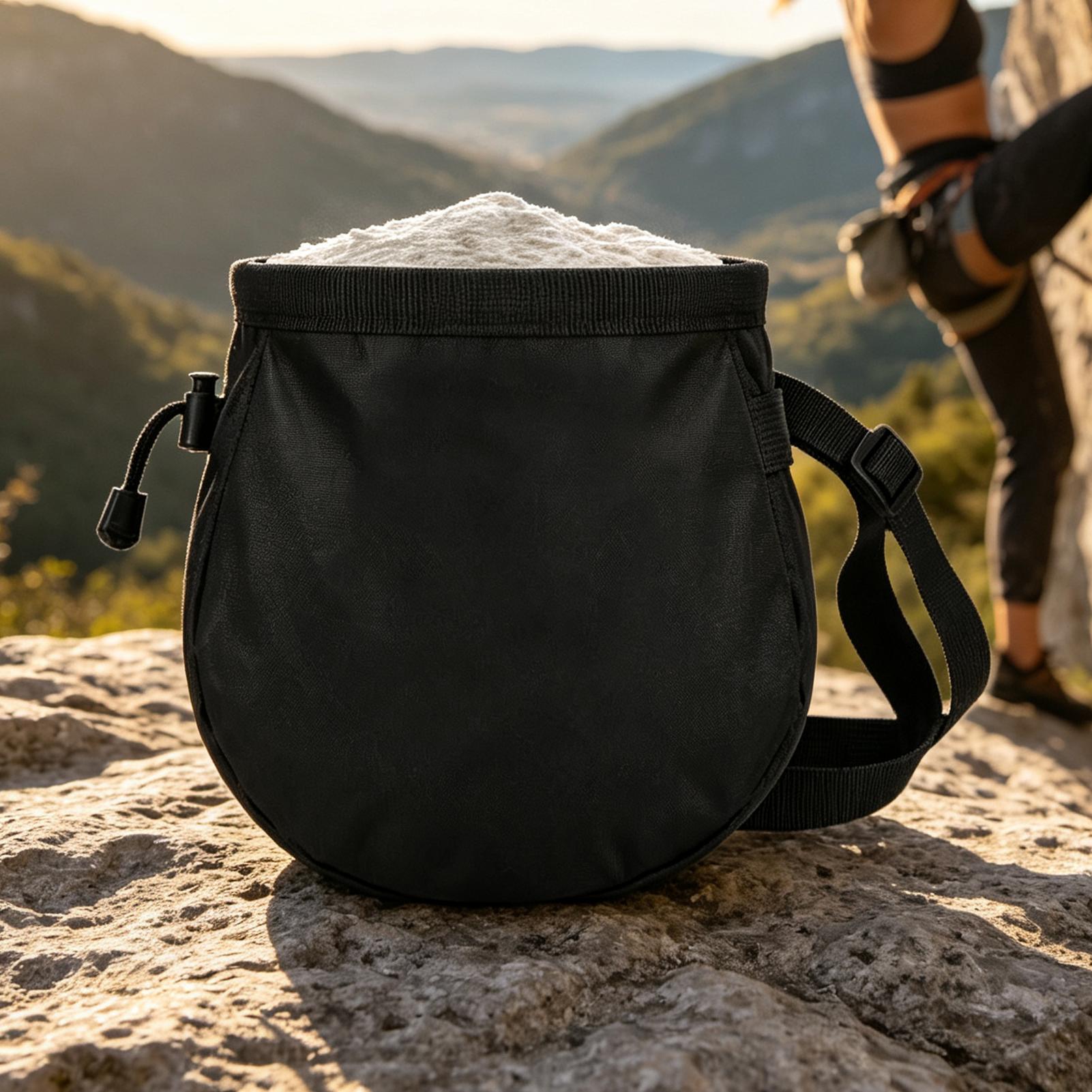 حقيبة طباشير لتسلق الصخور مقاو - مراجعة Chalk Bag وسعره