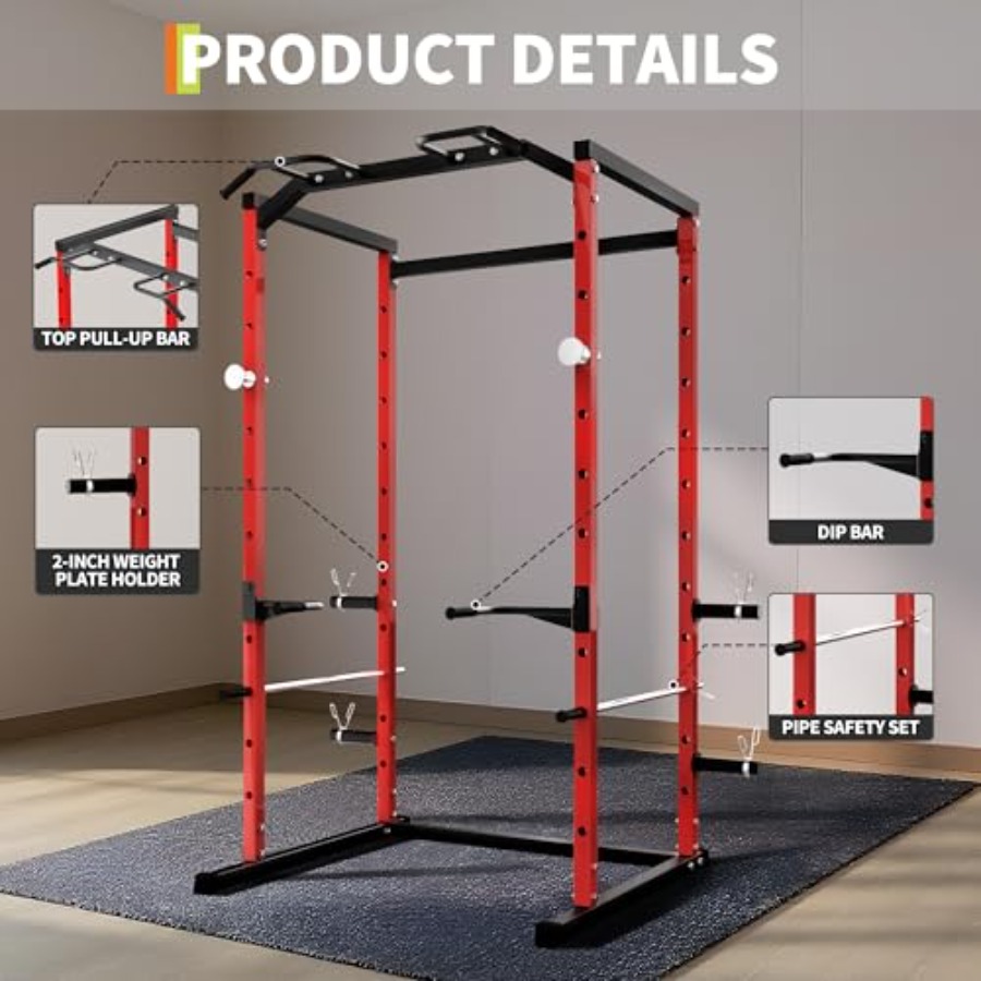 قفص تمارين قوي مع قضيب سحب، رف - مراجعة Pull Up Bar وسعره