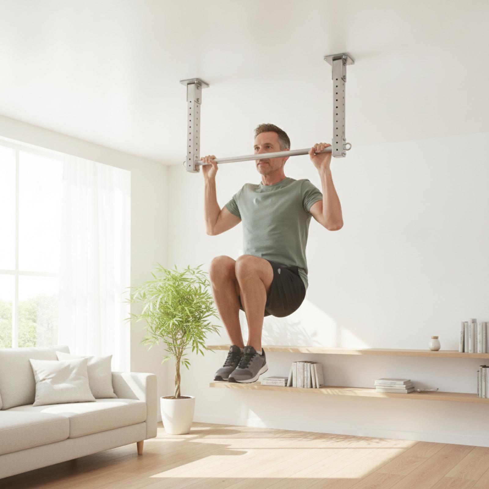 قضيب سحب قابل للتعديل عالي الت - مراجعة Pull Up Bar وسعره