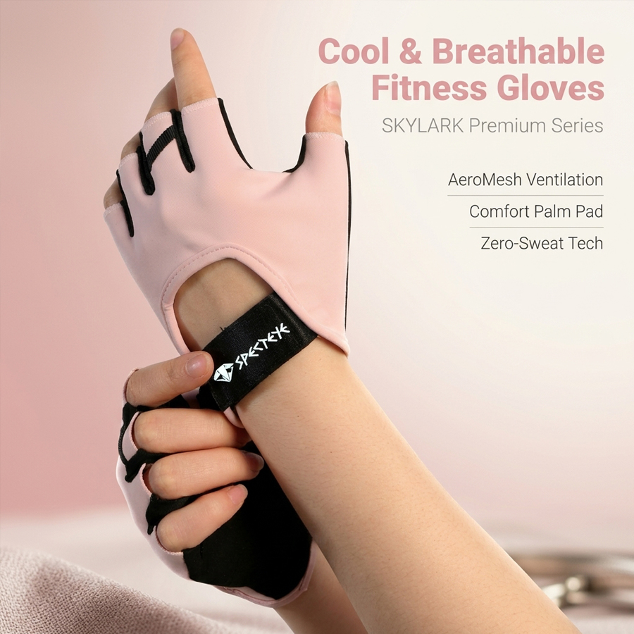 قفازات لياقة بدنية نسائية وردي - مراجعة Weightlifting Gloves وسعره