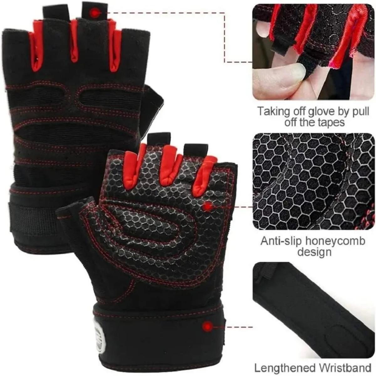 قفازات معصم لرفع الأثقال للياق - مراجعة Weightlifting Gloves وسعره