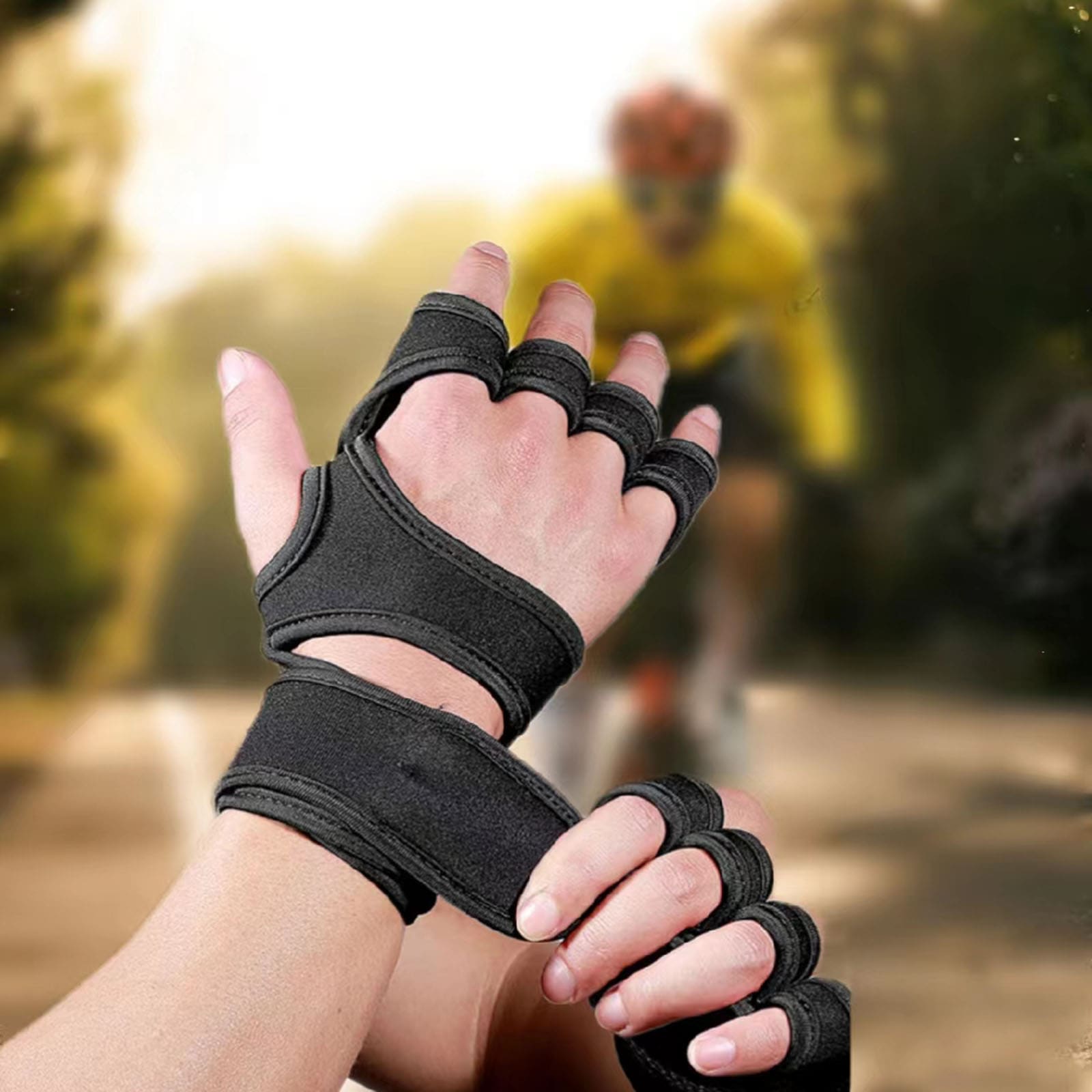 زوج واحد من قفازات ركوب الدراج - مراجعة Weightlifting Gloves وسعره
