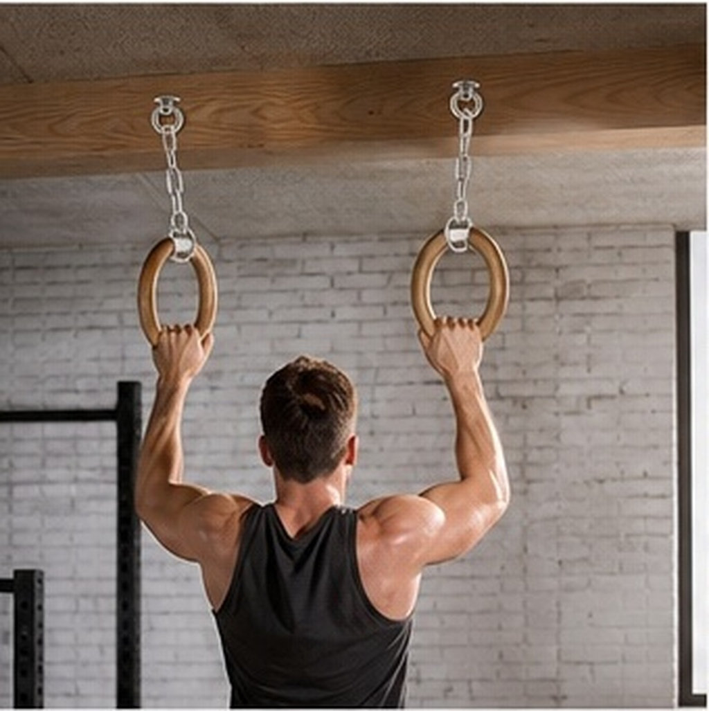 مجموعة خطافات تعليق سقفية من ا - مراجعة Gymnastic Ring وسعره