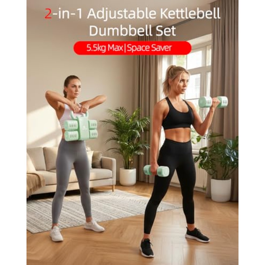 مجموعة دمبلز للتمارين المنزلية - مراجعة Kettlebell وسعره