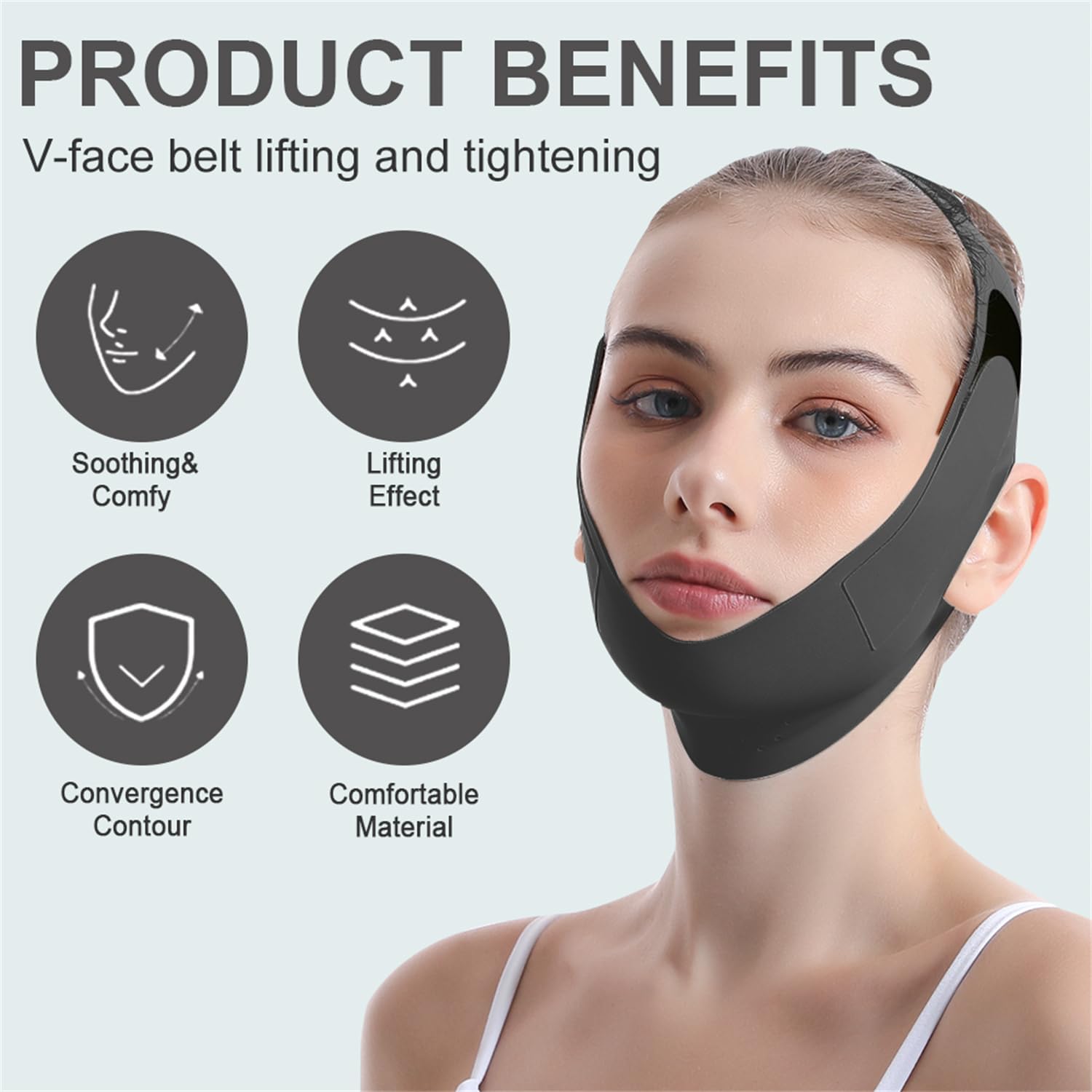 شريط شد الوجه حزام الذقن للنوم - مراجعة Lifting Belt وسعره
